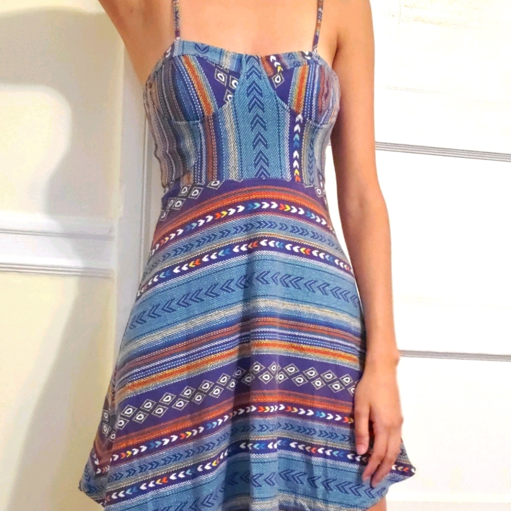Fun boho mini dress